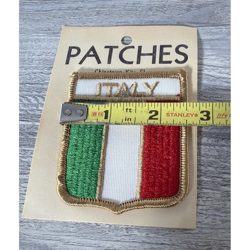 Lot Of 4 Vtg Patches Chinatown Kite Shop Spain Canada Mexico Italy Patch NOS USA
